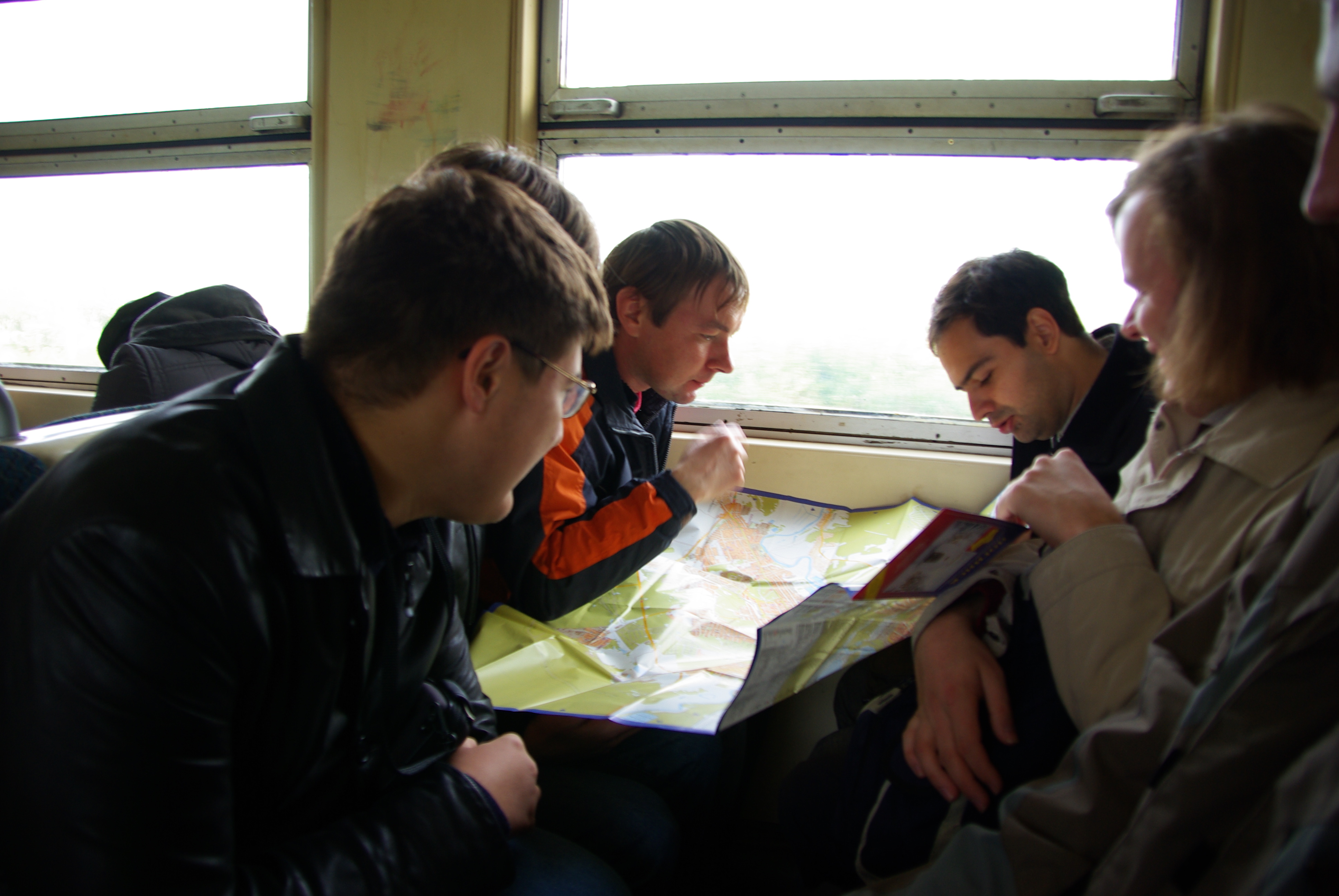 Группа трамвайных энтузиастов посещает Ногинский трамвай