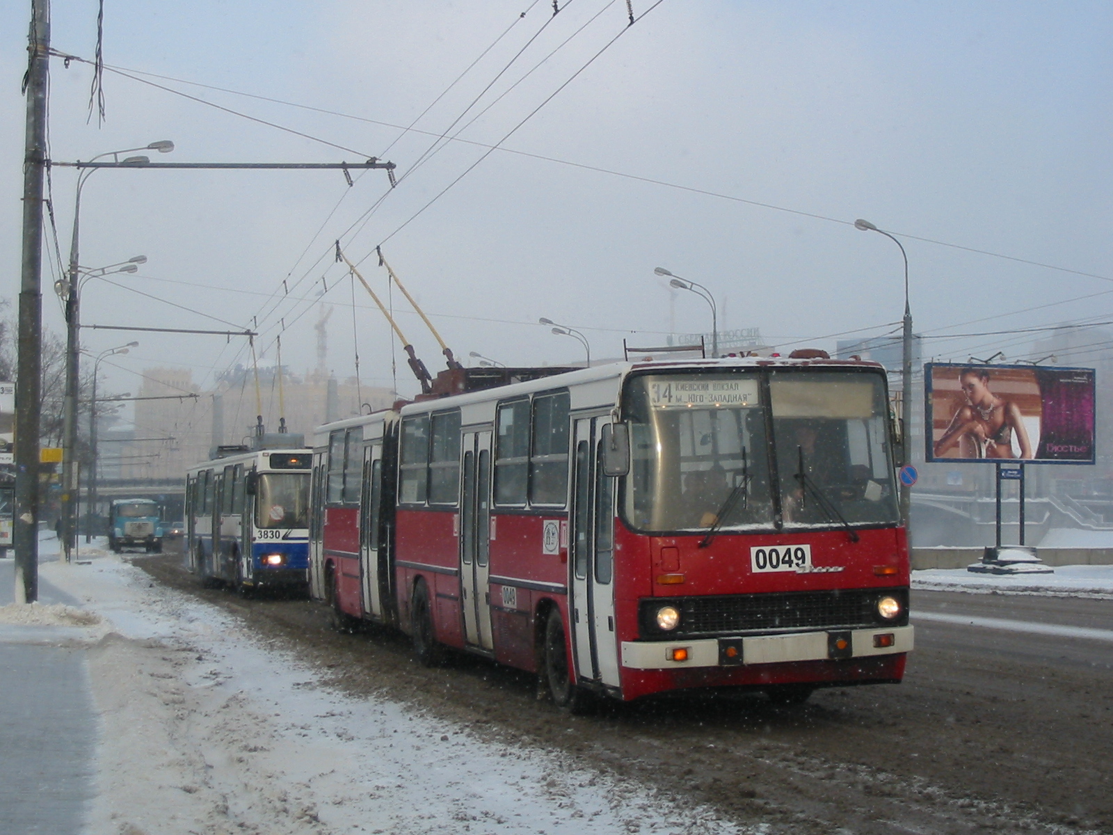 Троллейбус Ikarus-280T 0049, единственный в Москве полностью венгерской постройки