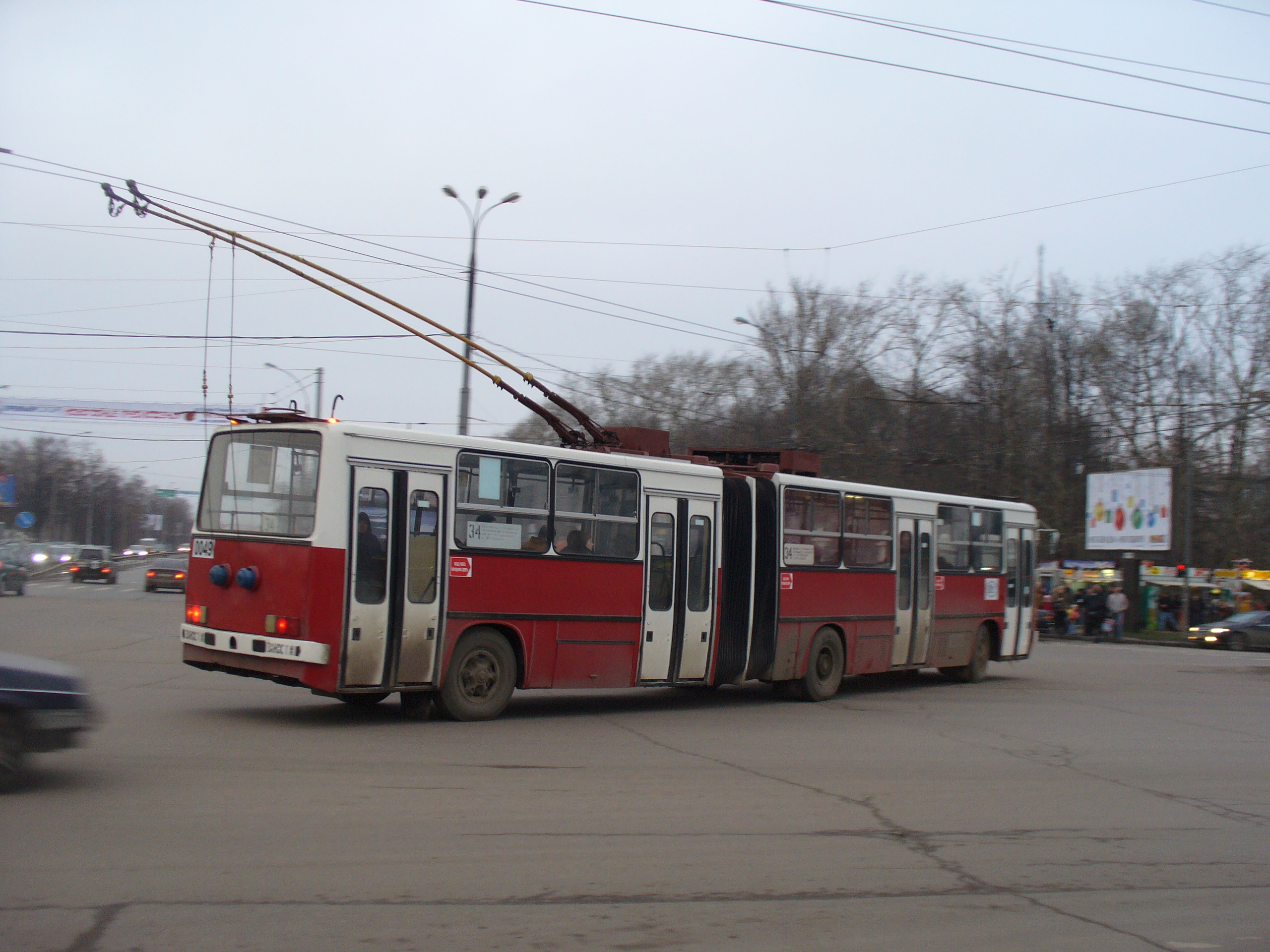 Троллейбус Ikarus-280T 0049, единственный в Москве полностью венгерской постройки