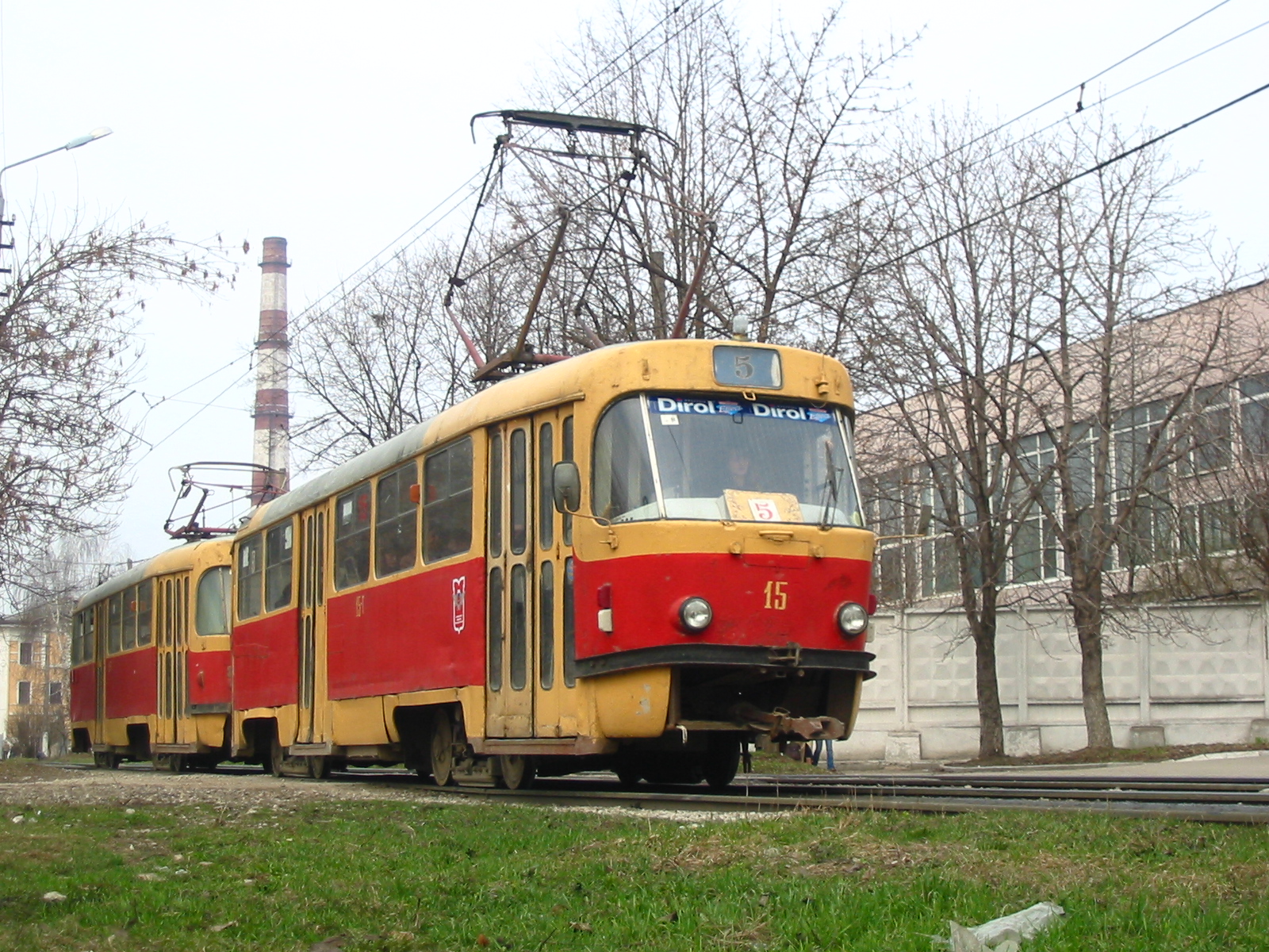 Трамвай Tatra T3 №15 