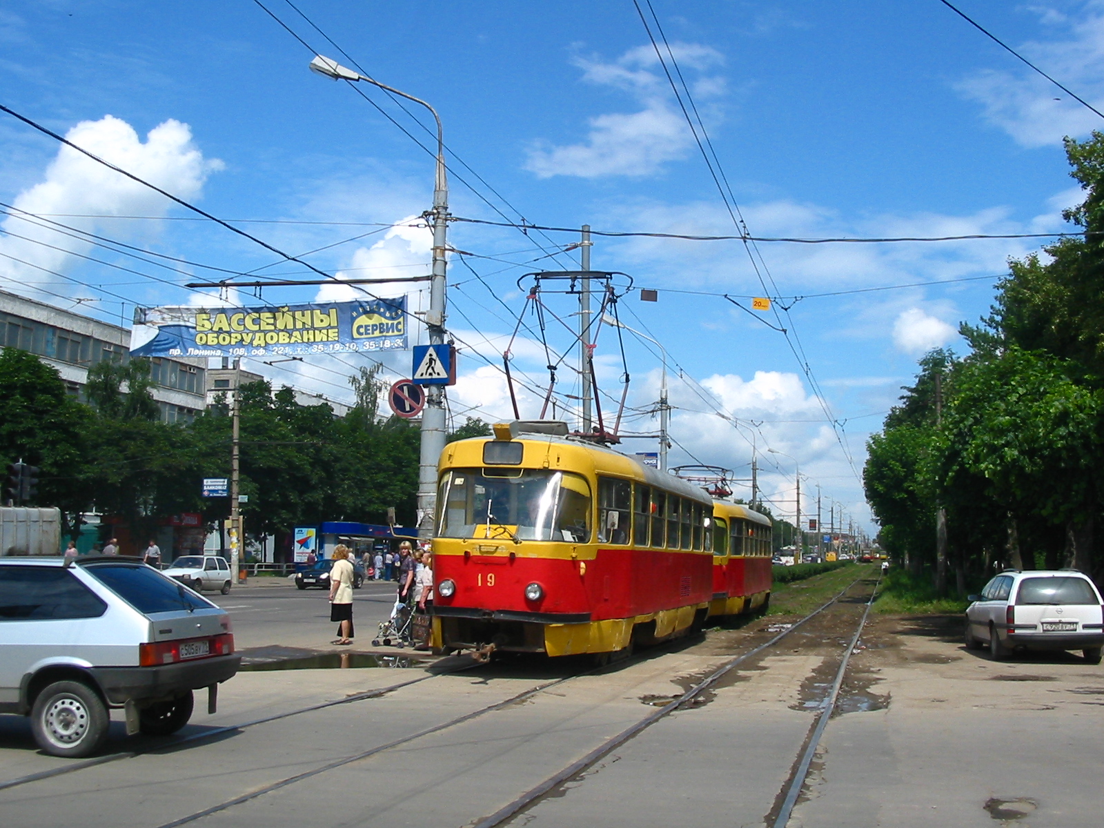 Трамвай Tatra T3 №19
