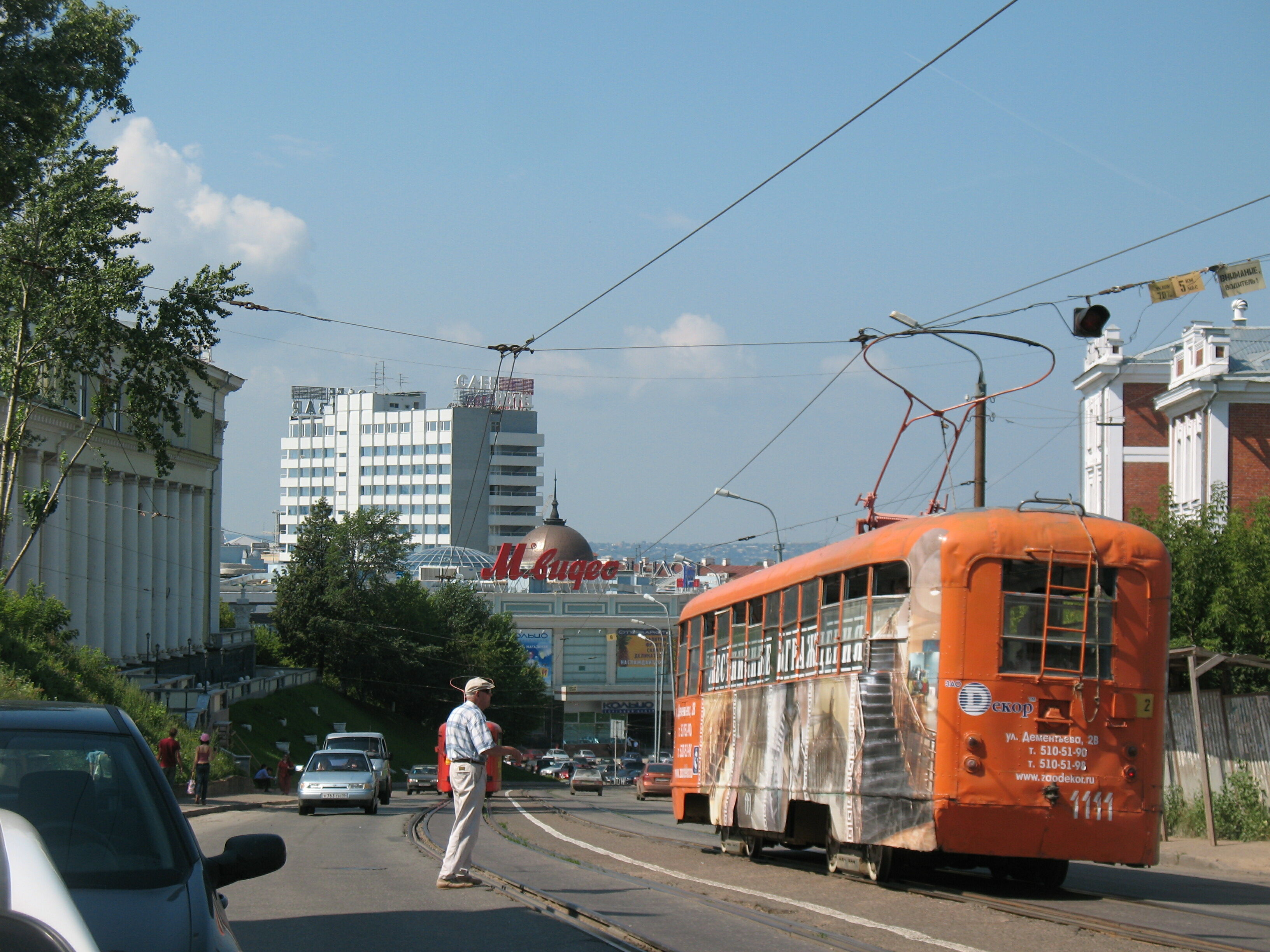 Трамвай РВЗ-6М2 1111, маршрут 2