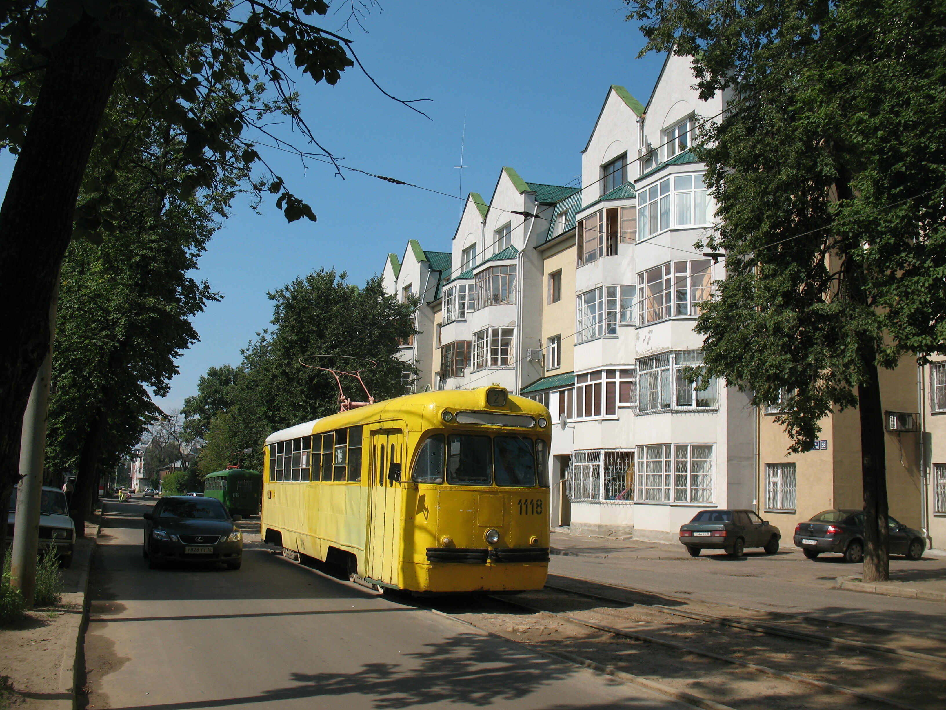 Трамвай РВЗ-6М2 1118, маршрут 2