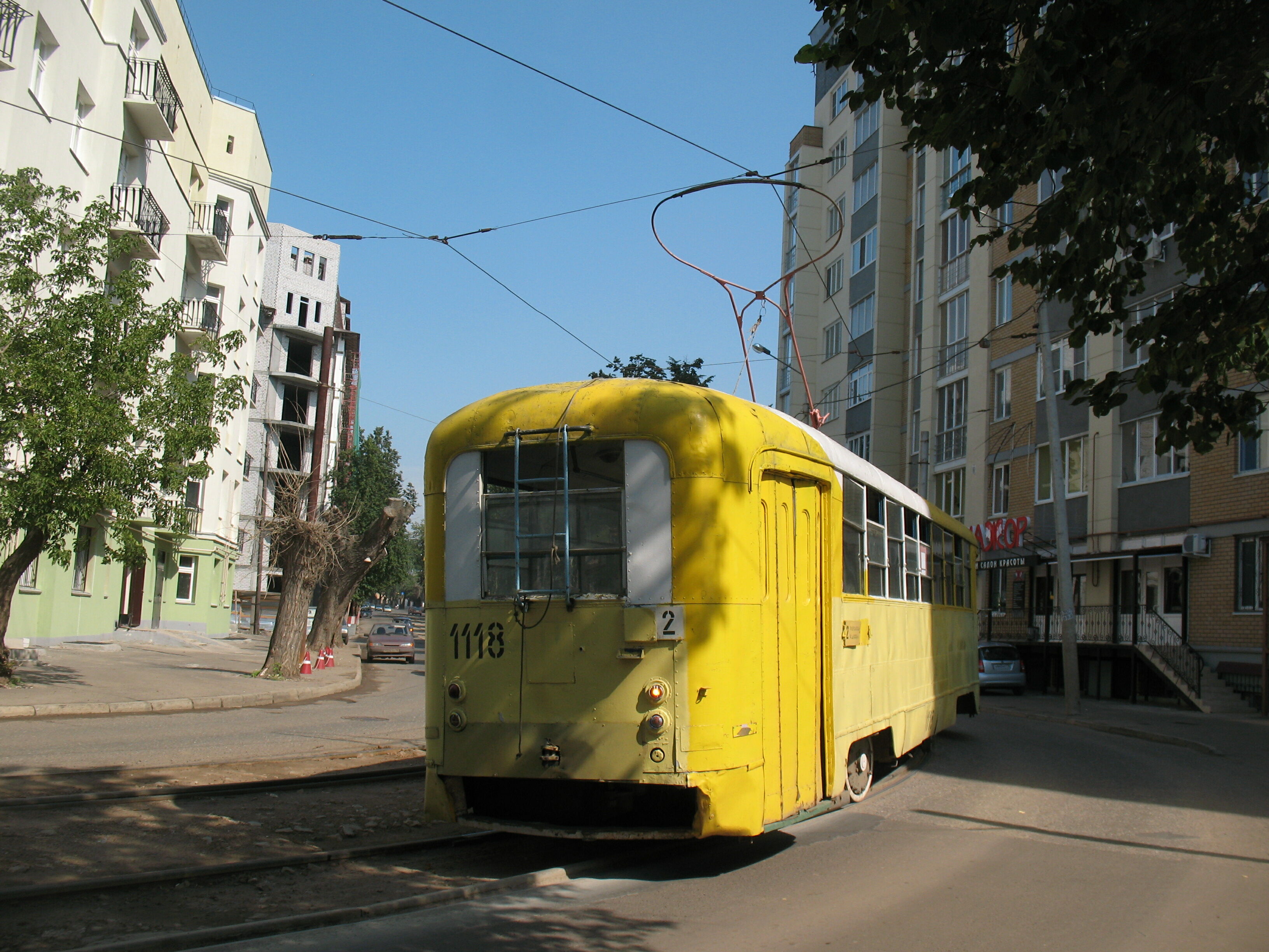 Трамвай РВЗ-6М2 1118, маршрут 2