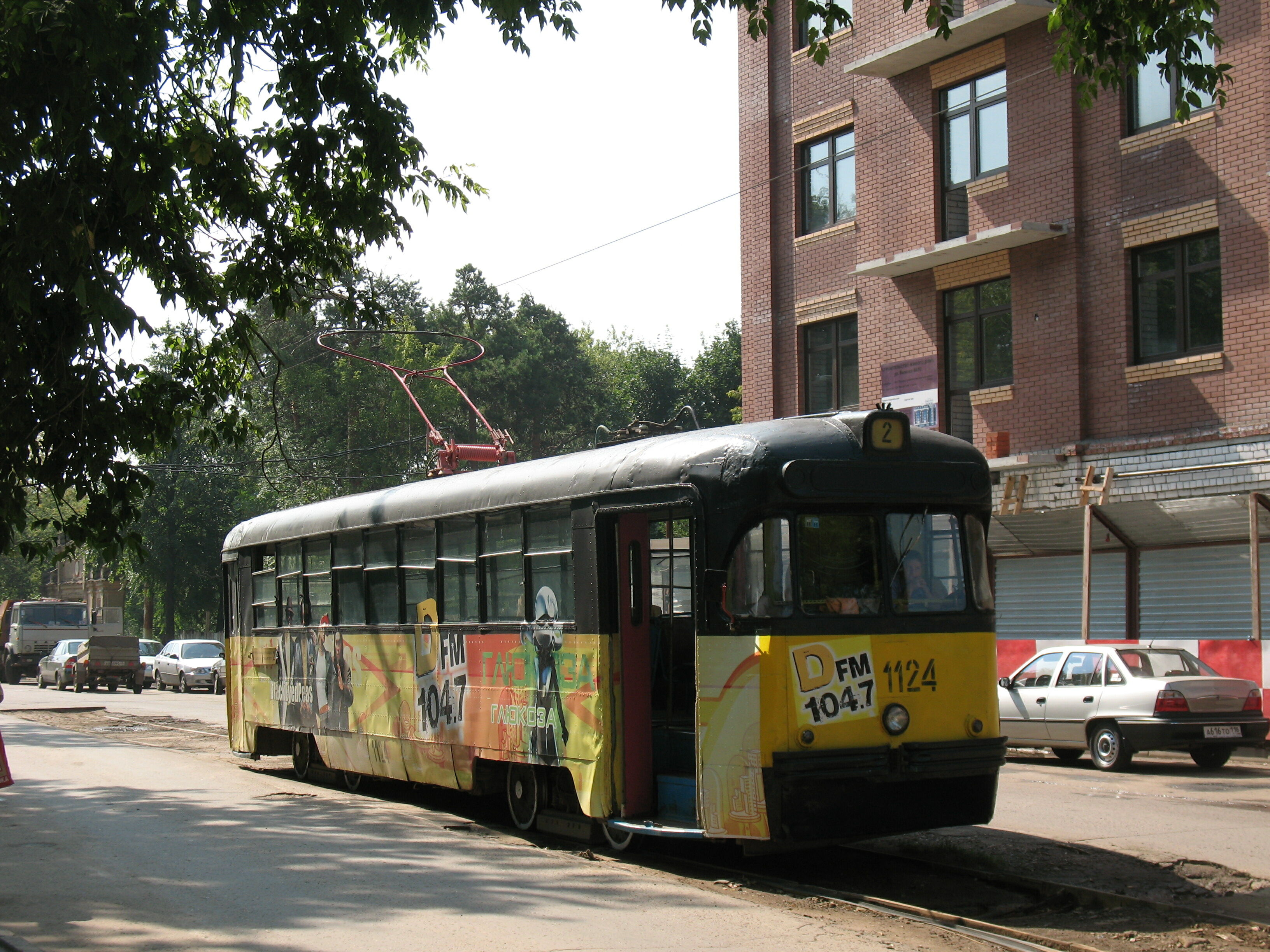 Трамвай РВЗ-6М2 1124, маршрут 2