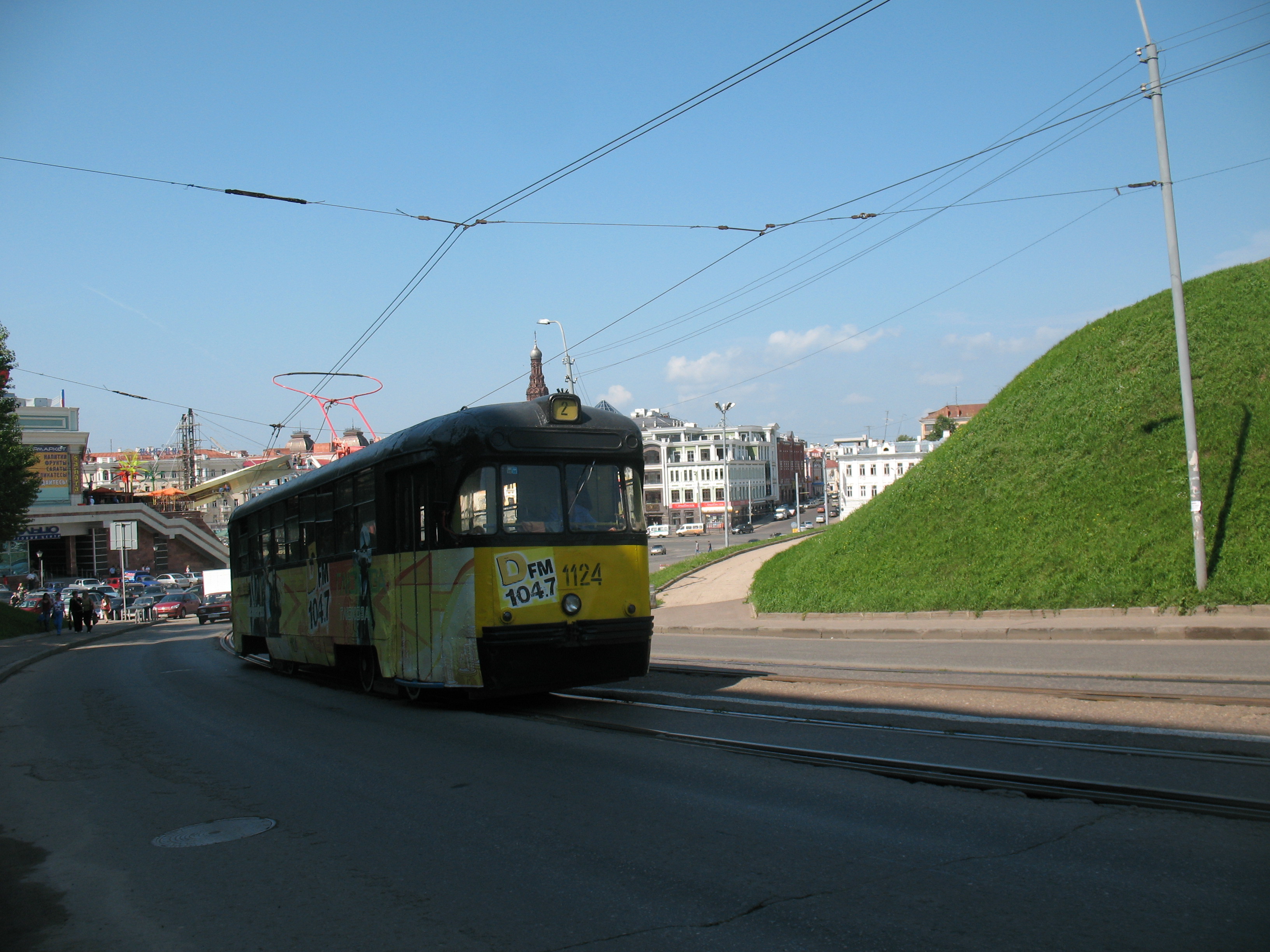 Трамвай РВЗ-6М2 1124, маршрут 2