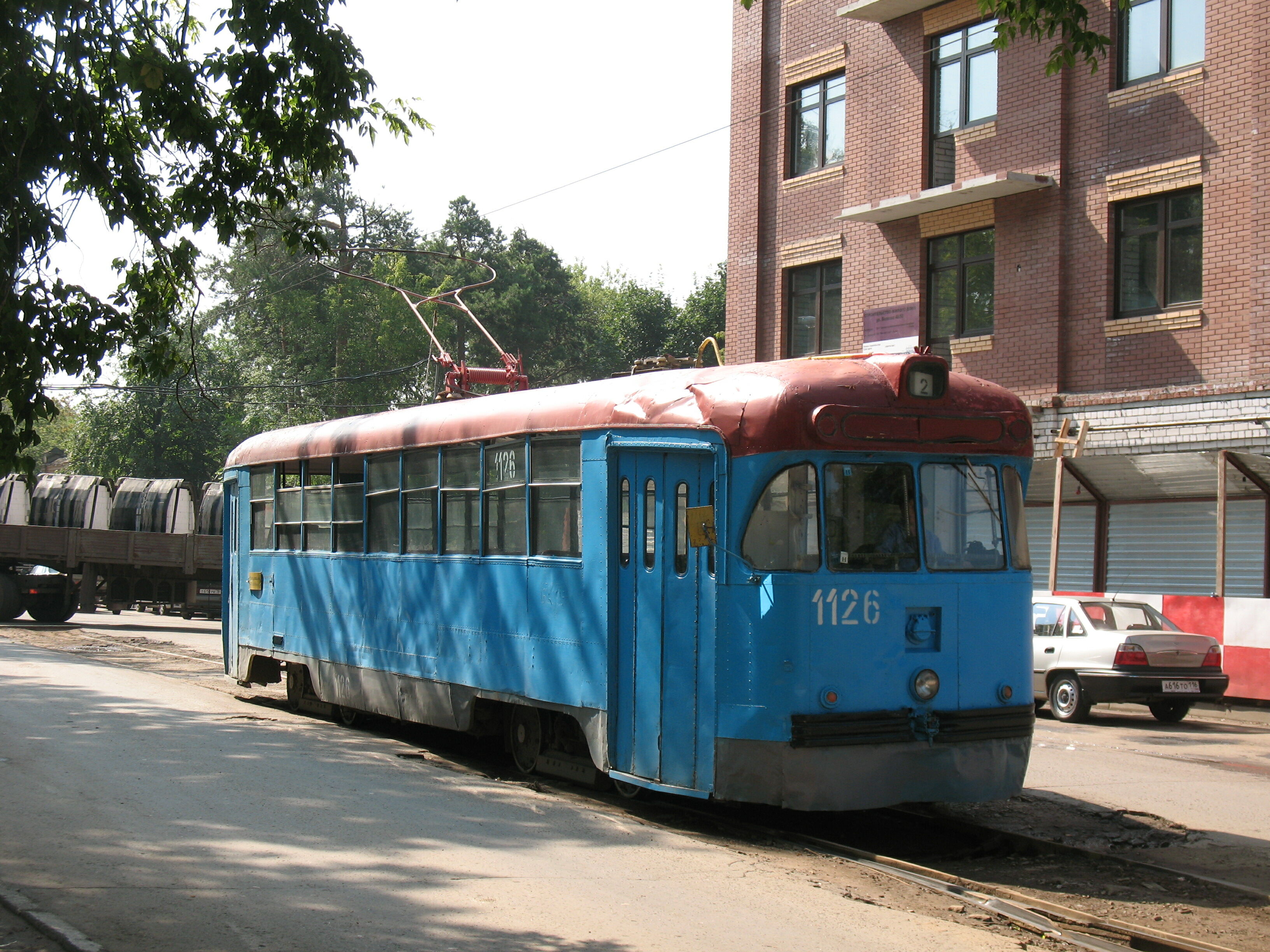 Трамвай РВЗ-6М2 1126, маршрут 2
