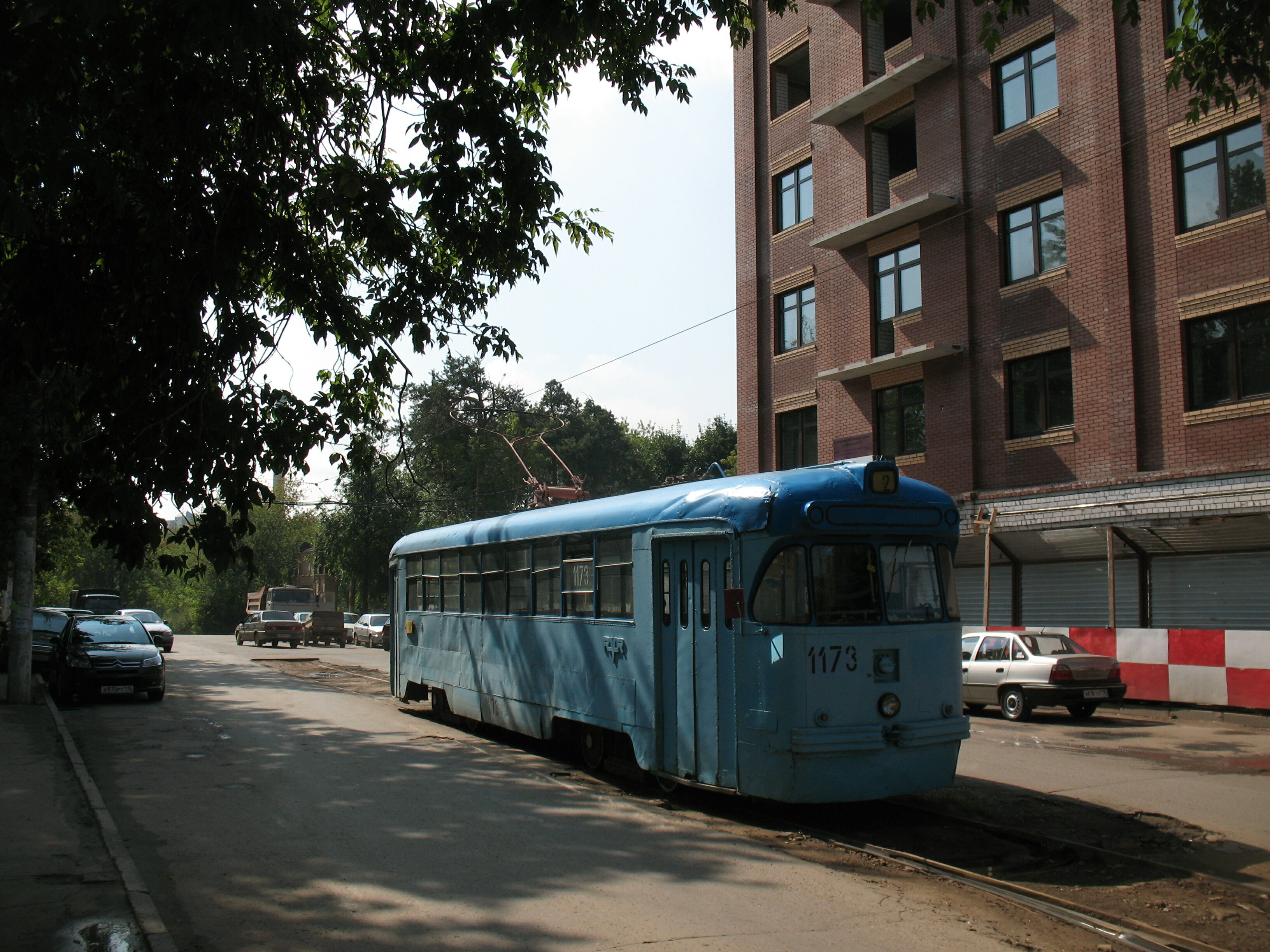 Трамвай РВЗ-6М2 1169, маршрут 2