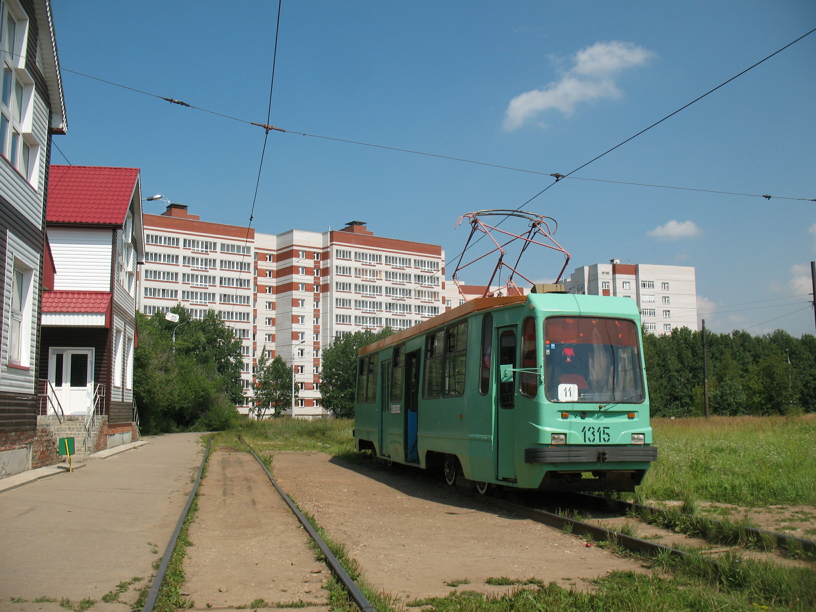 Трамвай ЛМ-99 1315, маршрут 11