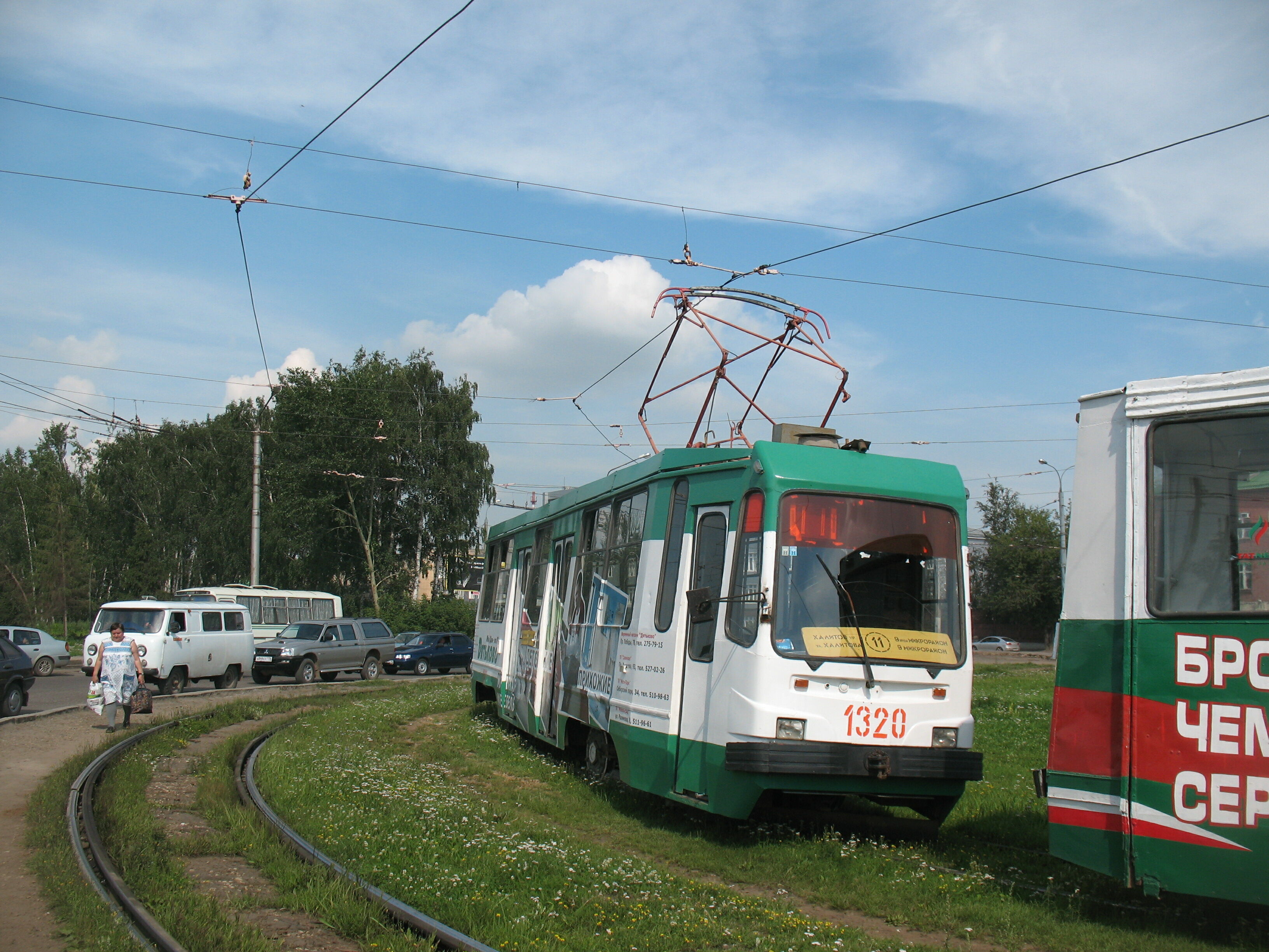Трамвай ЛМ-99 1320, маршрут 11