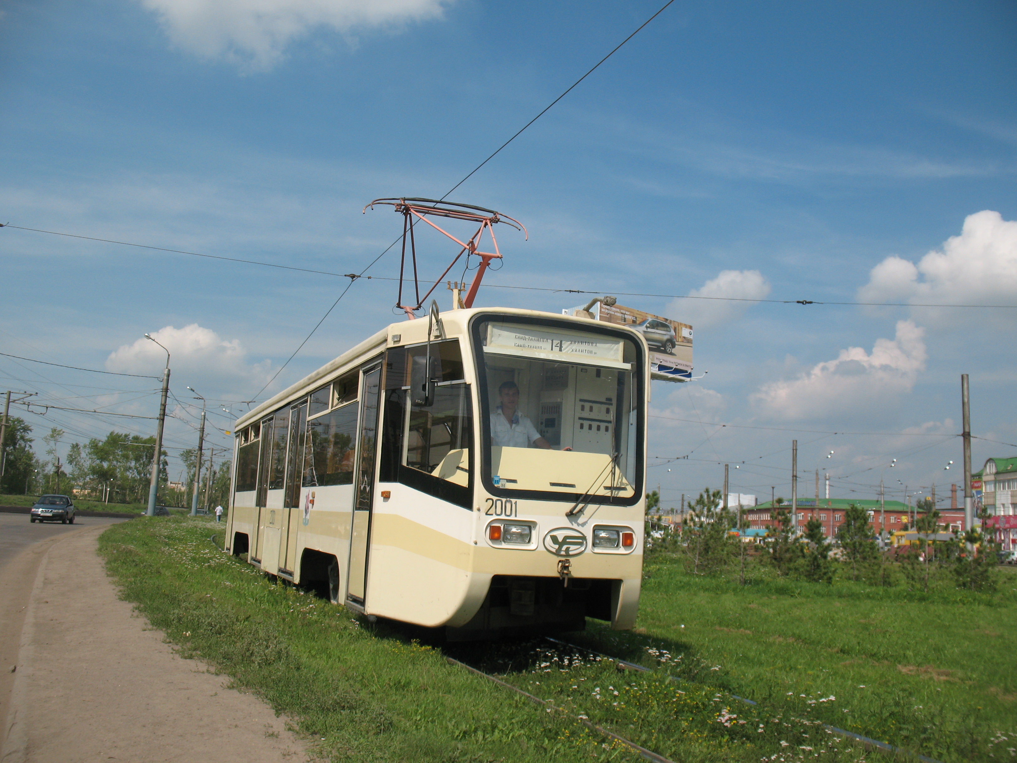 Трамвай 71-619K 1405, маршрут 19