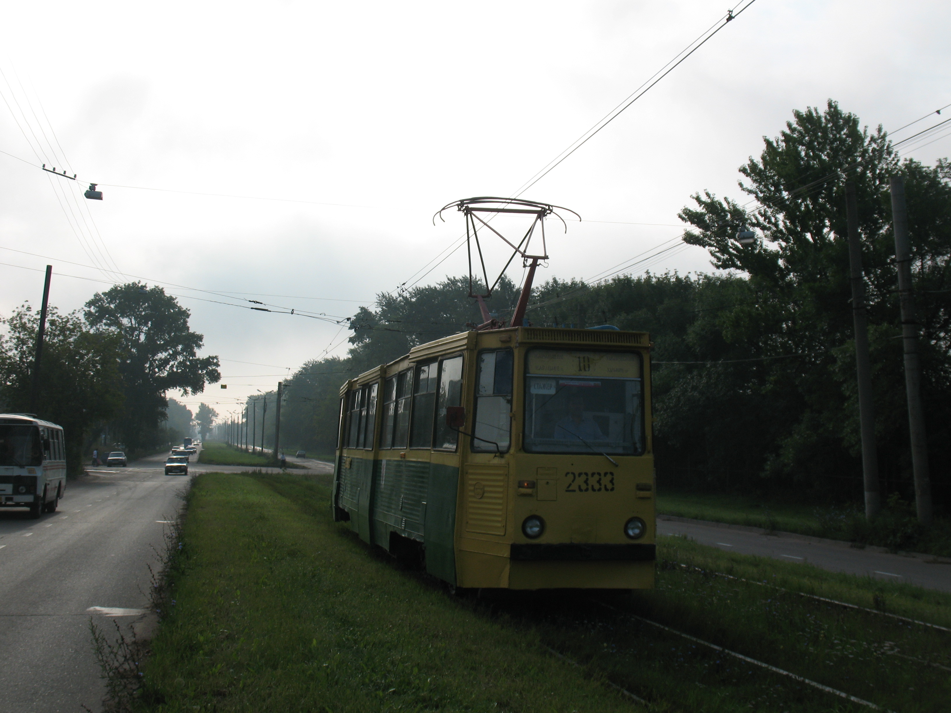 Трамвай 71-605 2333, маршрут 10
