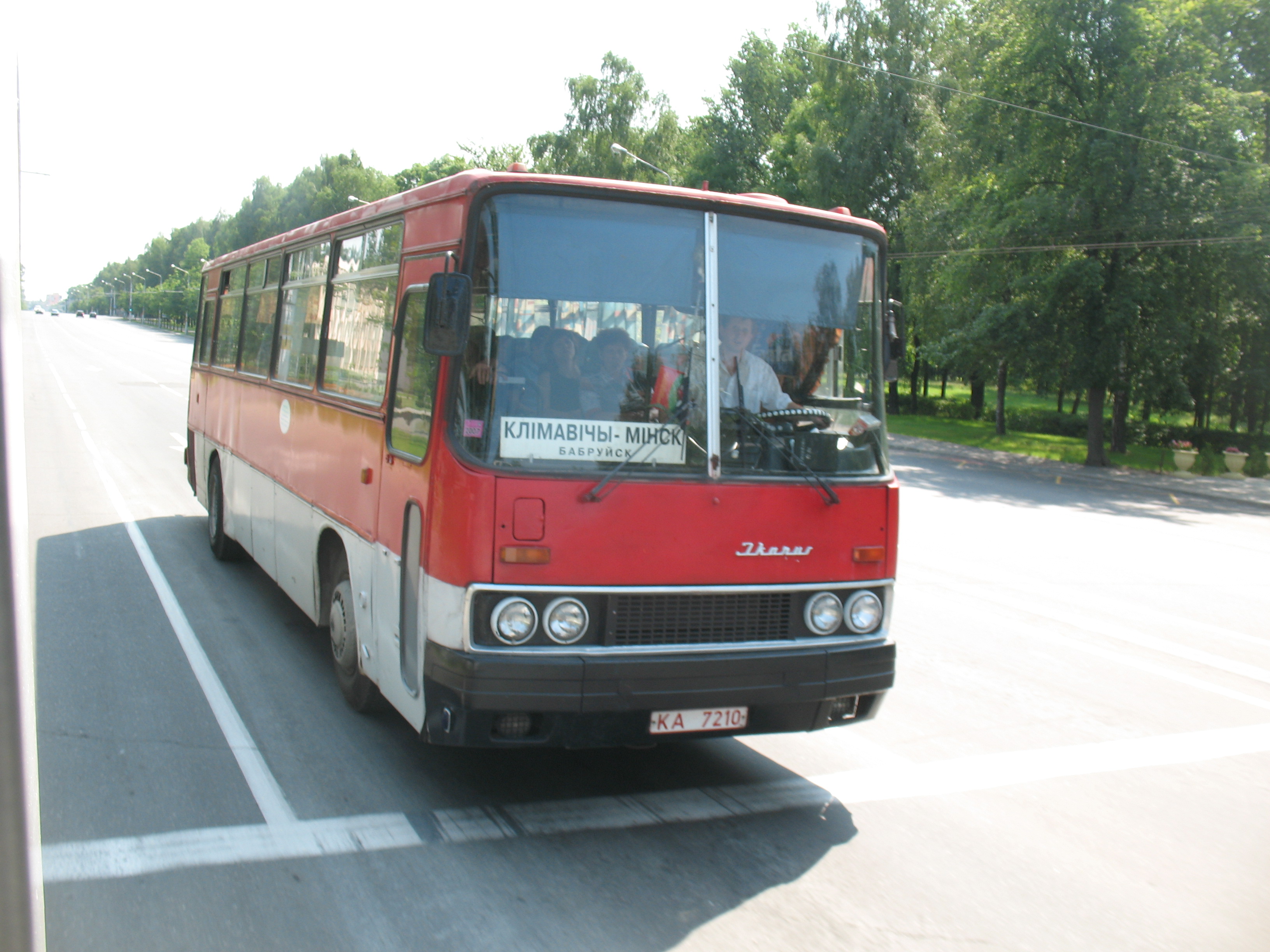 KA 7210 Ikarus 256 междугородный автобус Бобруйск - Климовичи