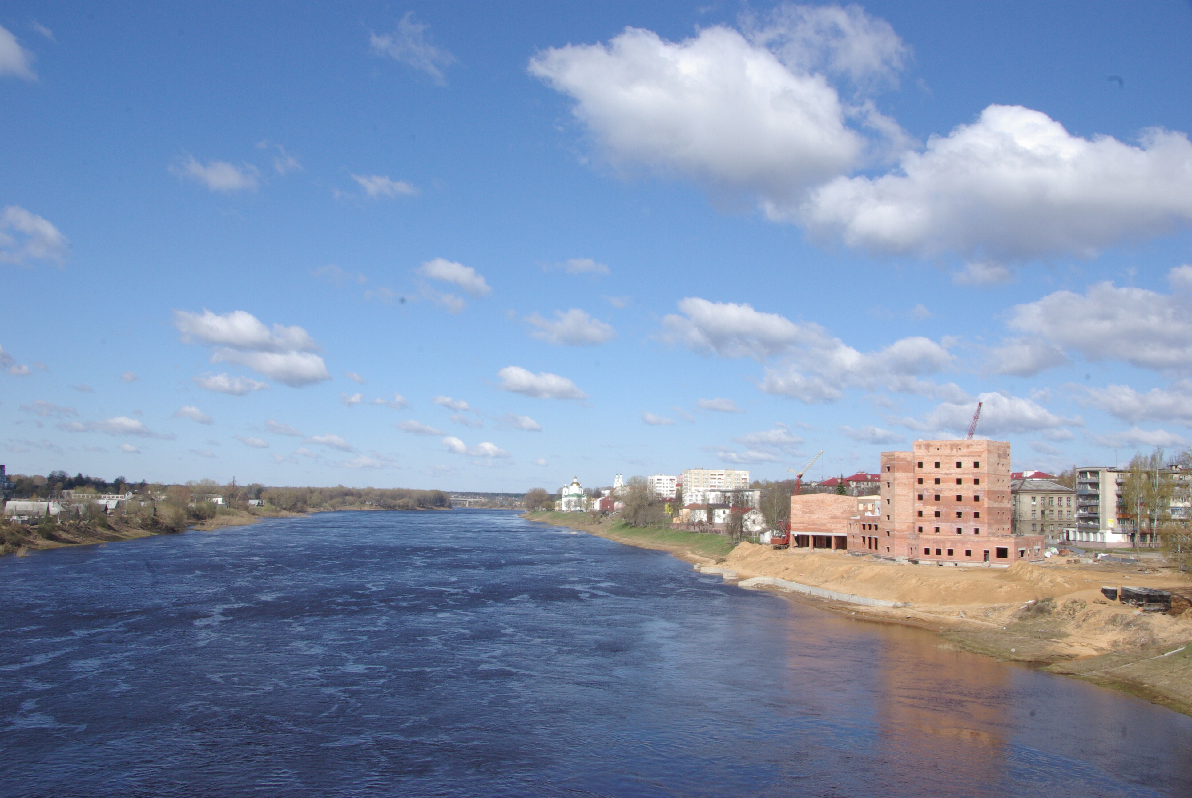 Река Двина, вид на запад